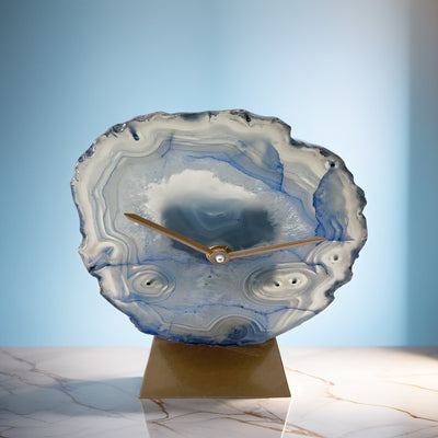 Agate Table Clocks