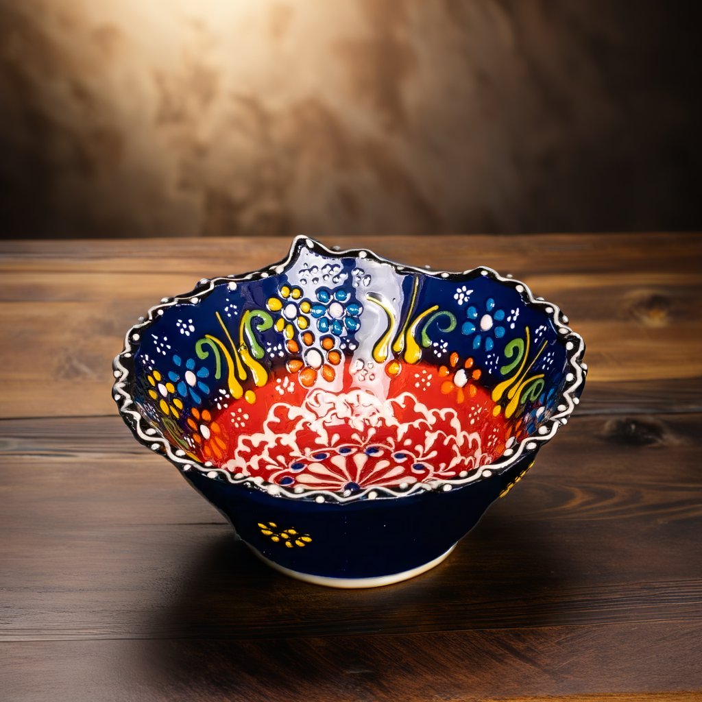 V- Scalloped Bowl (10 cm)