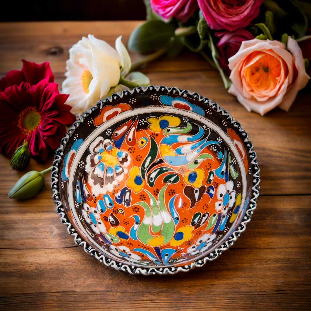 Turkish Bowl Round Scalloped ( 10 cm)