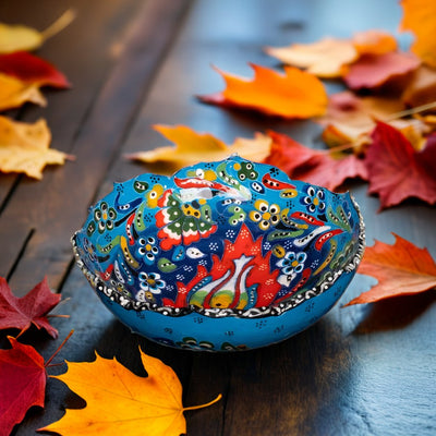 Turkish Bowl Round Scalloped (15 cm)