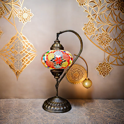 Swan Lamp ( Brass Base 10″)