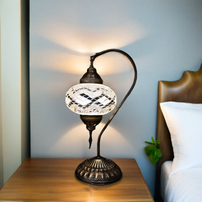 Swan Lamp ( Brass Base 10″)